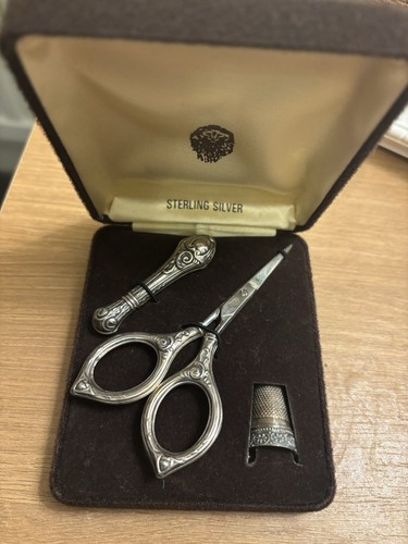 Sterling silver sewing - silver,