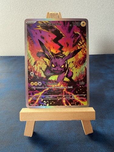 Dark pikachu pokemon card - dark,