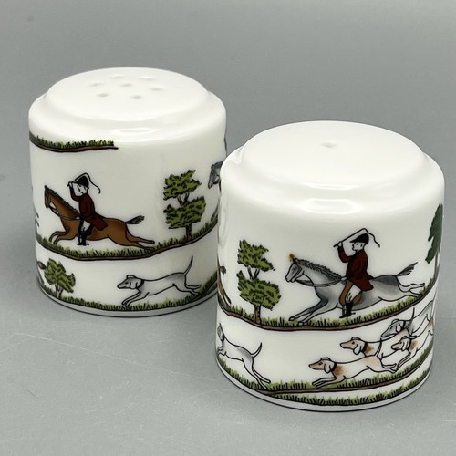 Coalport salt pepper hunting - coalport,