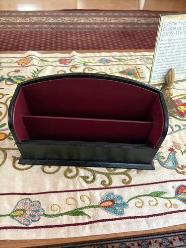 Leather letter rack daines - letter, by