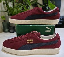 PUMA CRACK HERITAGE TRAINERS. SIZE 7 UK. BURGUNDY/BLU/WHT/GLD *2019*
