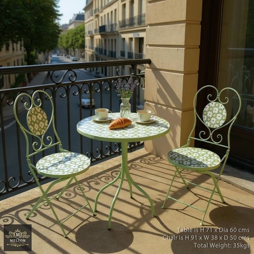 Mosaic bistro table 2 chairs - mosaic,