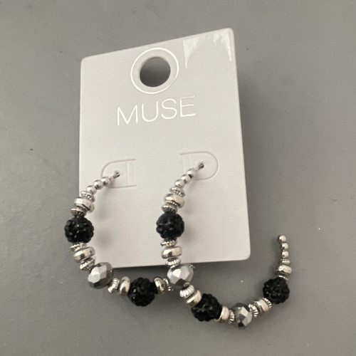 Muse black silver beaded - muse,