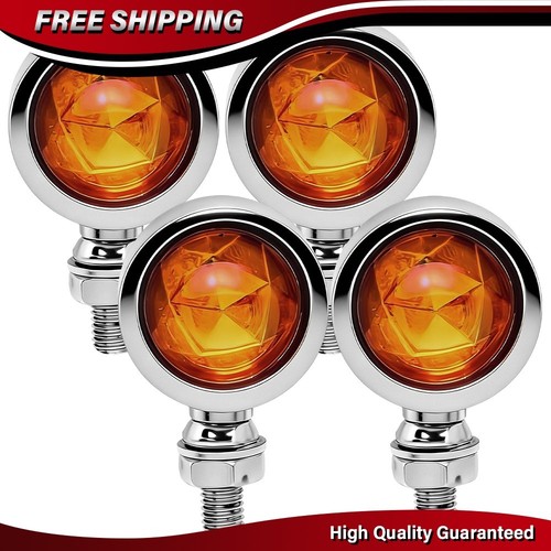 4pcs chrome motorcycle bullet - 4pcs,