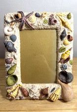 Sea Side Beach Theme Resin 3D Picture Frame 6x4” Photos Rockpool Shells Heavy