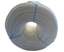 WHITE Polypropylene Rope Coils