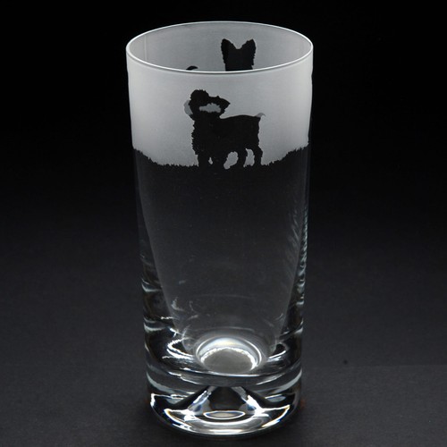 Yorkie dog highball glass - yorkie,