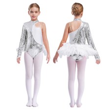 UK Kid Girls Sequins Leotard