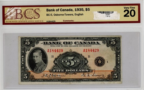 1935 bank canada bc 5 - bank,