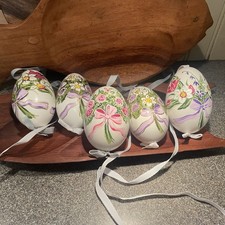 Hand Painted Real Eggs Vintage