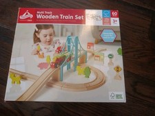 carousel wooden train set