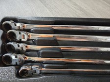 BluePoint 5pc Long Double Box Flex Head Ratcheting Spanner Set BOERMLF705J