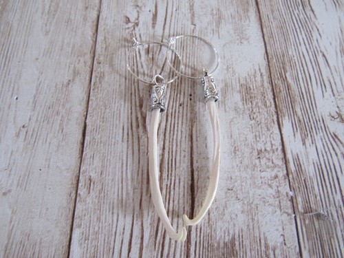 Mink penis bone earrings - penis,