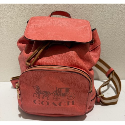 Coach evie backpack coral pink - evie,