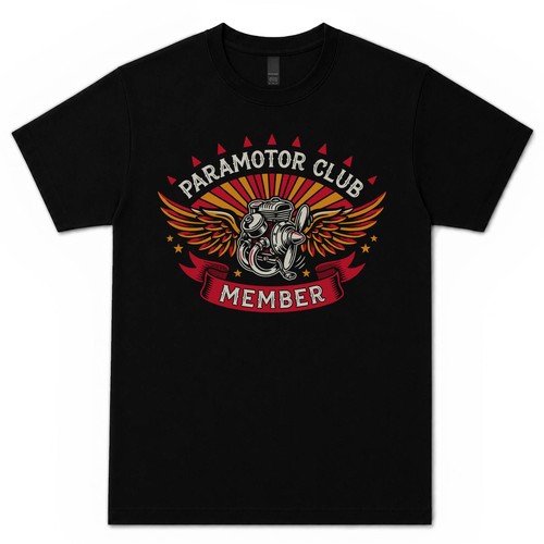 Paramotor club member - paramotor, t-shirt