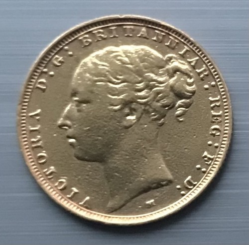 1887 full sovereign - full, melbourne
