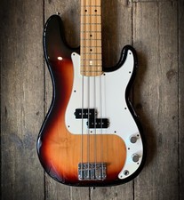 2018 MEXICAN FENDER PRECISION BASS IN SUNBURST WITH MAPLE NECK & GIG BAG