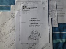 ? FAIREY OVERDRIVE-Land Rover Series 2 2A 3-Fitting Instructions+Parts List 