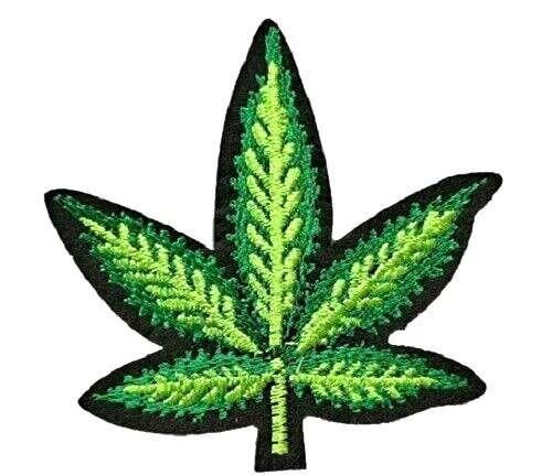 Cannabis leaf patch marijuana - cannabis,