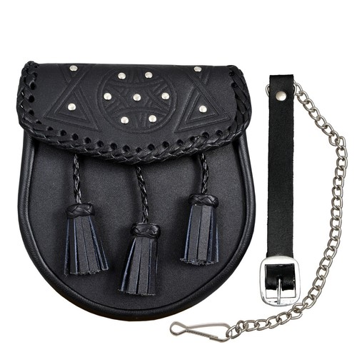 Scottish black leather - scottish,