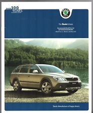 Skoda Octavia May-July 2010 UK Market Sales Brochure Hatchback, Estate & Scout