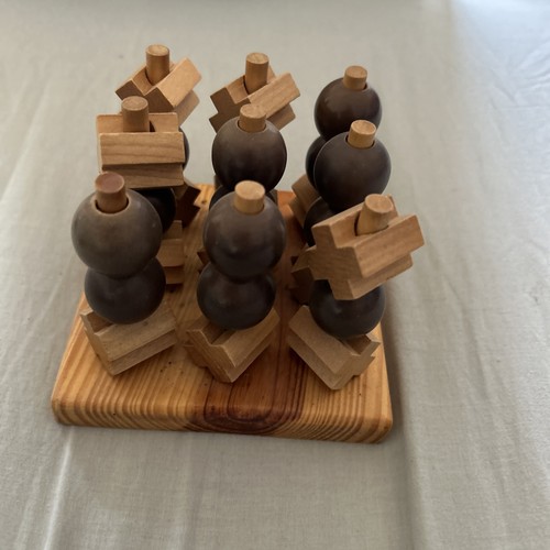 Wooden noughts crosses - wooden,