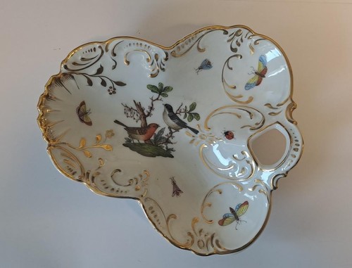 Herend bird porcelain serving - porcelain,