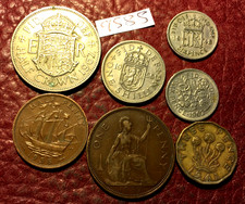 UK OLD MONEY  - 7 COINS -