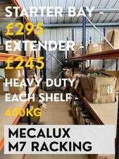 Mecalux M7 Warehouse Racking - Heavy Duty - 450kg per Shelf, Excellent Condition