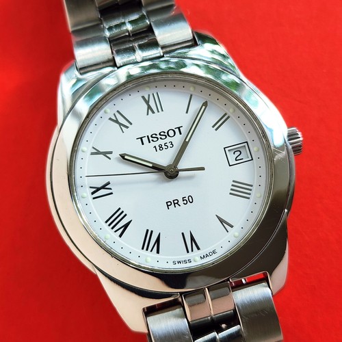 Tissot white roman dial pr50 - white,