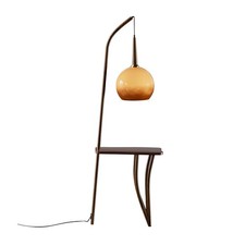 Retro Floor Lamp w/ Side Table