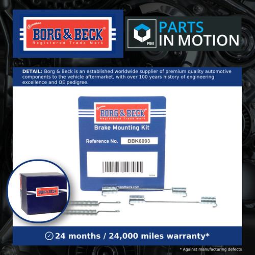 Hand brake shoe fitting - fitting, kit