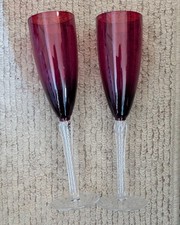 Vintage red ruby glass twist - vintage, red/ruby