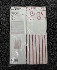 New IKEA GULSPARV Crib duvet cover/pillowcase, stripe, red