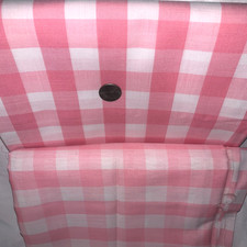 Gingham Pink check fabric