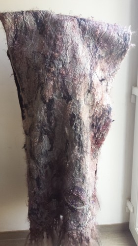 Handmade felt nuno scarf - 1),