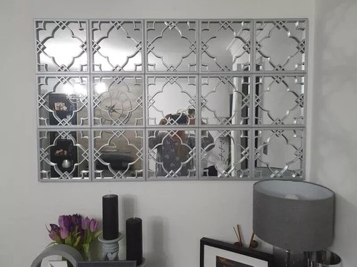Set silver moroccan tile - of,