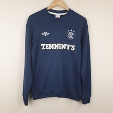 Rangers Training Top Mens Medium Blue 2010 Football Sports Tracksuit Sweater