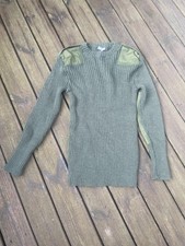 MILITARY ARMY COMMANDO JUMPER SIZE 106 CM WINTER SWEATER WOOL GREEN PULLOVER MOD
