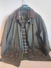 Barbour A200 Border Wax Jacket SAGE Green, C46 XXL, Vintage,
