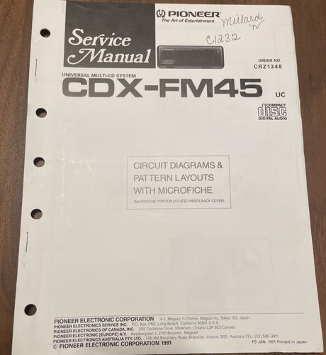 Pioneer cdx fm45 - pioneer, universal