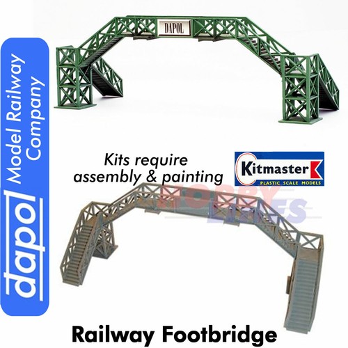 Footbridge model railway - model,