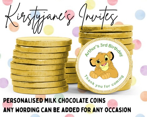 Personalised chocolate coins - chocolate,