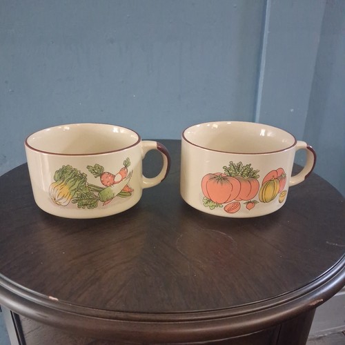 Vintage pair soup bowls 70s - pair,