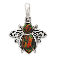 Sterling Silver & BLACK OPAL