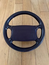 PORSCHE 944 928 BROWN  LEATHER STEERING WHEEL SPARES OR REPAIRS. 94434780450.