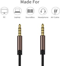 Aux Cable Audio Lead 3.5mm