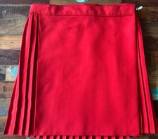 Women’s Girls PE SPORT red Pleated Skirt Size 30 Inch Waist