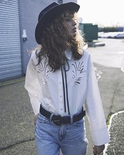 River Island Womens White Poplin Long sleeved Shirt Size 16