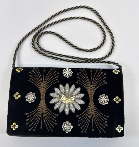 Vintage evening bag black - vintage,